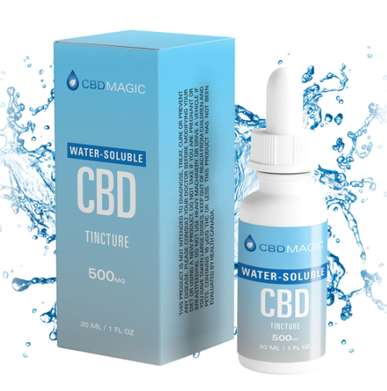 Water Soluble CBD Oil 500mg bottle